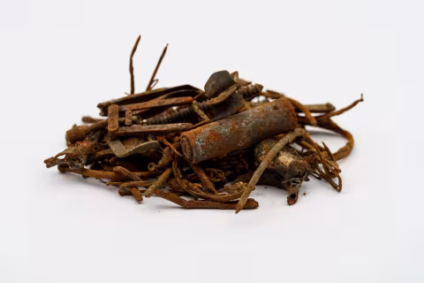 Ferrous metals recovered